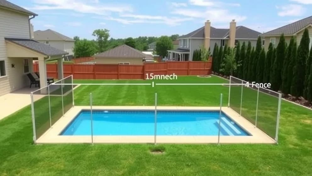 Hur nära tomtgräns får man bygga pool